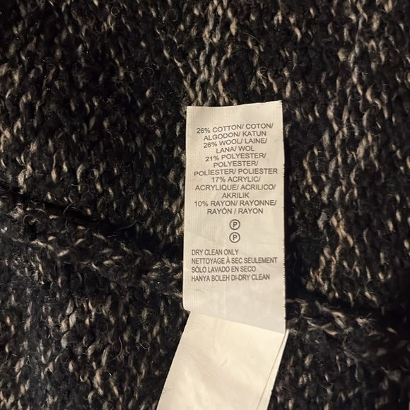 Lucky Brand Stargazer Wool Blend Knit Open Front Cardigan Size large - Picture 9 of 12